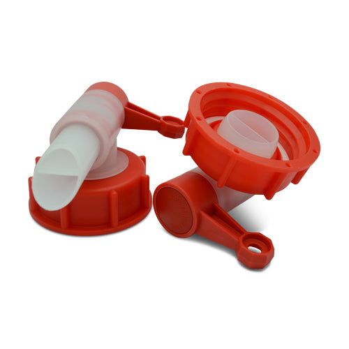 Robinet DIN61 Rouge | Fermeture jerrican